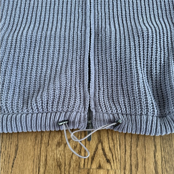 NWOT FLX Chenille Zip Up Sweater Medium - Picture 6 of 7